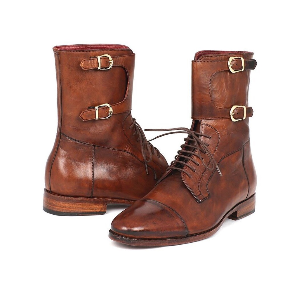 Paul Parkman Men's High Boots Brown Calfskin